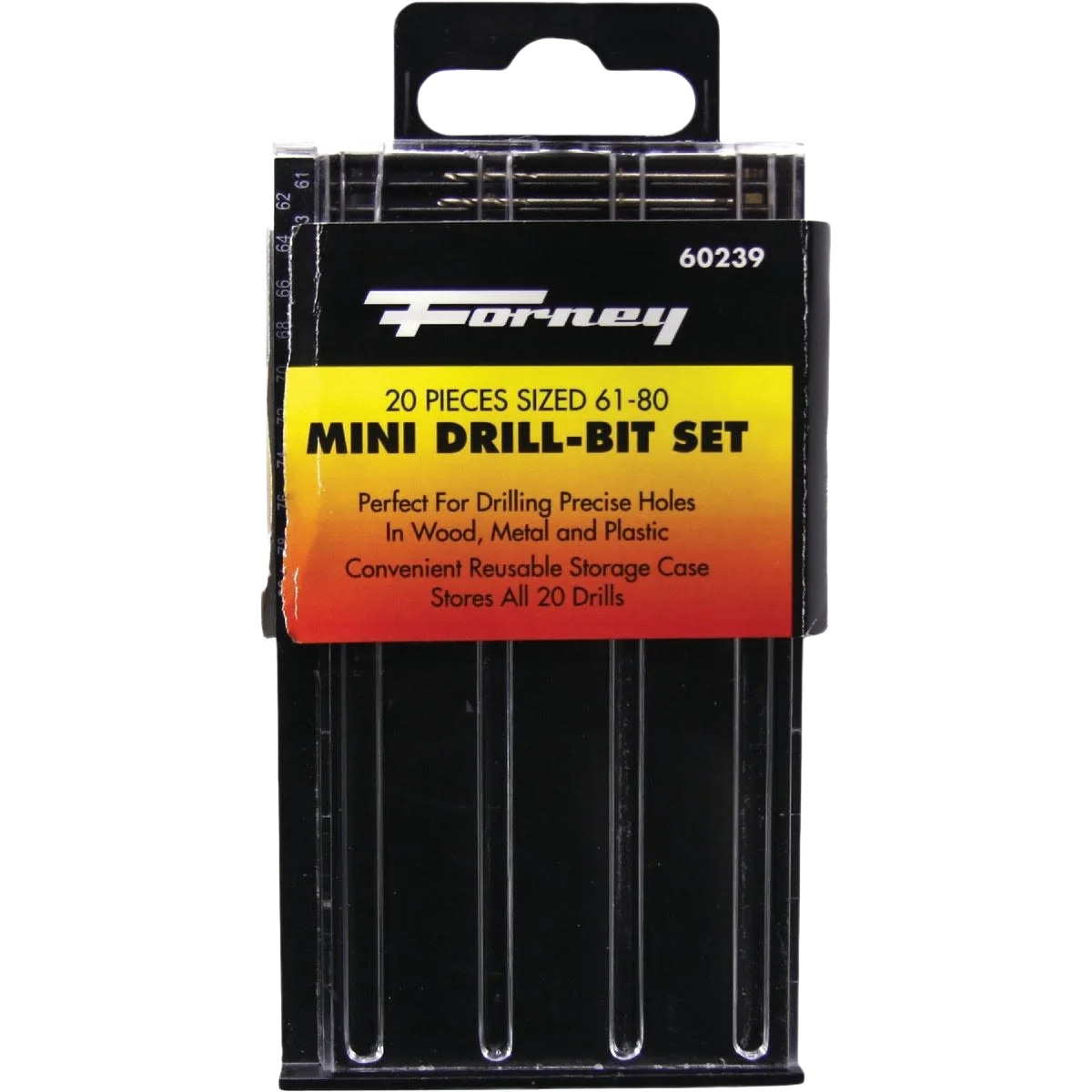 Easy-to-Use Forney 20-Piece Mini Drill Bit Set Proven
