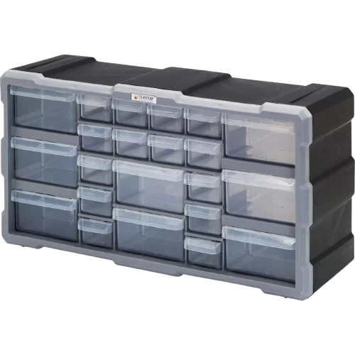 Top-Quality Quantum Storage 22-Drawer Clear Plastic Parts Drawer Cabinet Professional