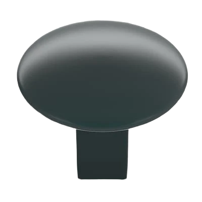 Specialty Amerock Riva 1-1 4 Diameter Matte Black Cabinet Knob Functional