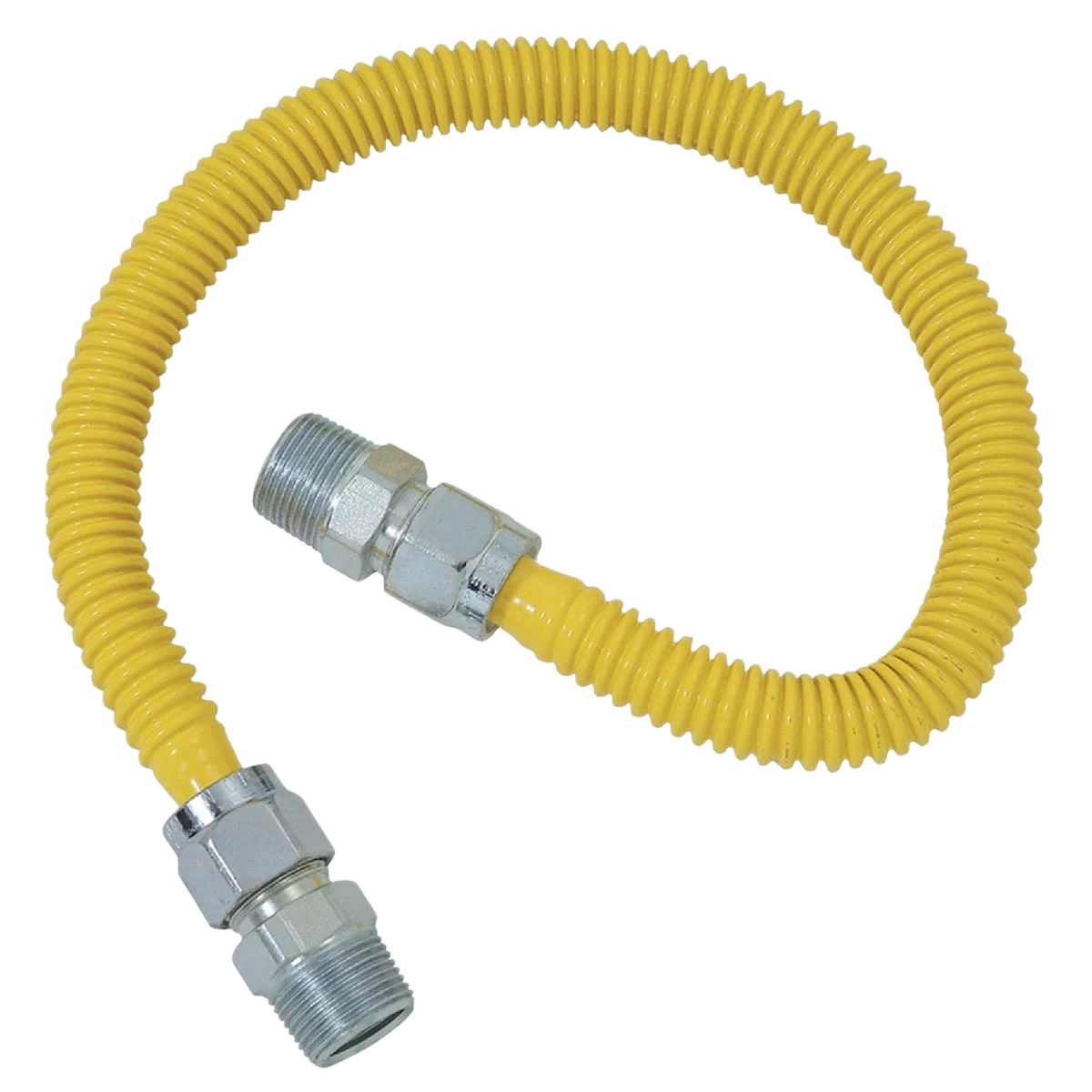 Exclusive Dormont 5 8 OD x 48 Coated Stainless Steel Gas Connector 1 2 MIP x 1 2 MIP Soft