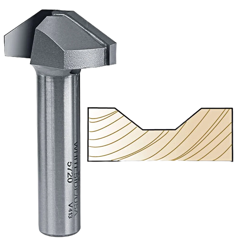 Functional Whiteside Straight Panel Profile Bit for MDF Doors 1 2 in. SH x 1-1 2 in. LD Top-Quality