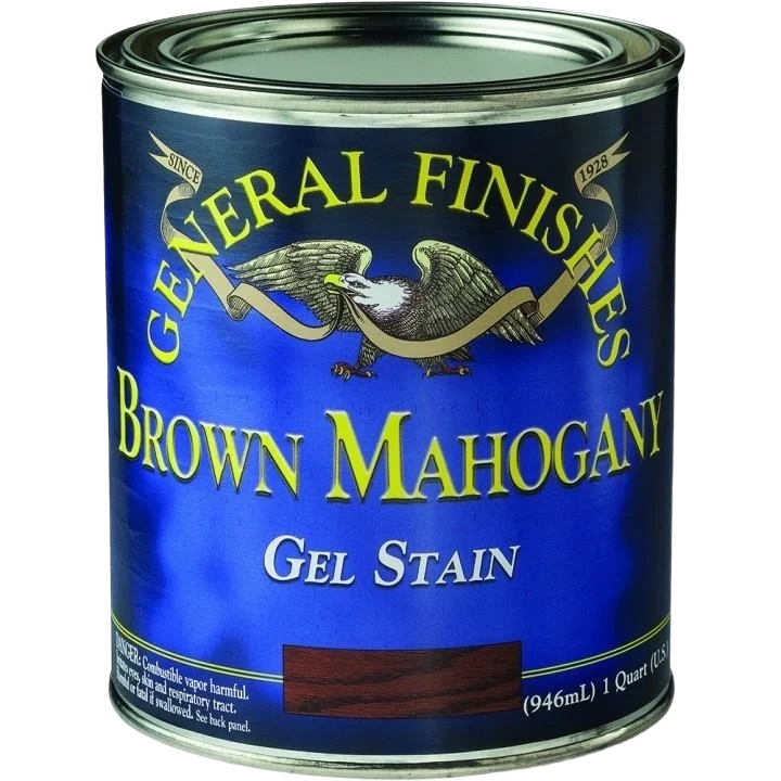 Optimized General Finishes Brown Mahogany Gel Stain 1 2 Pint Safe