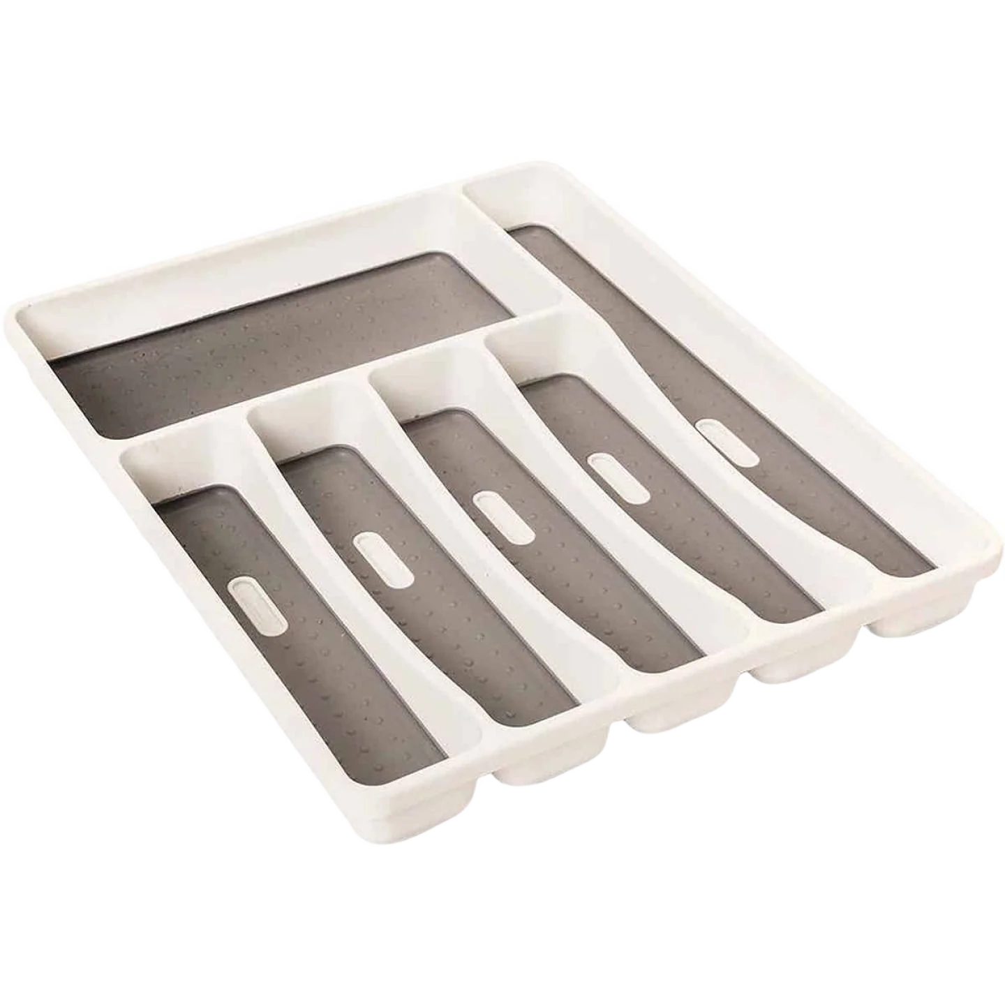 Modern Solutions White Plastic Tableware Cutlery Basket Versatile