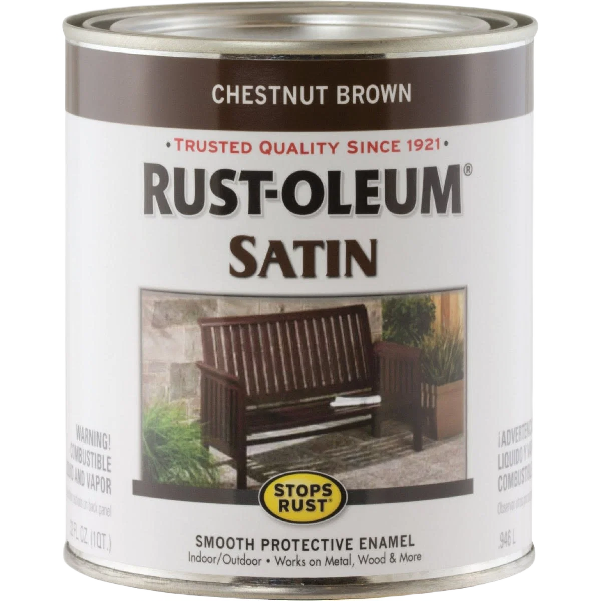 Smart Rust-Oleum Satin Chestnut Brown Protective Rust Control Enamel 1 Quart Carefully Designed