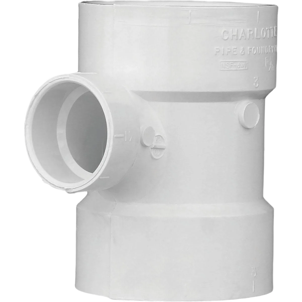 Selected Charlotte Pipe Reducing Sanitary PVC Tee 3 In. x 1-1 2 In. Easy-to-Use