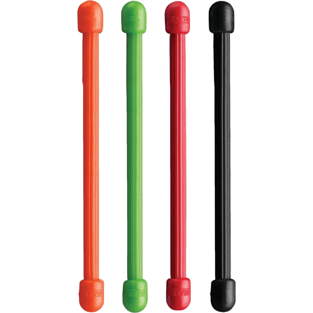 Solid Nite Ize Gear Tie 4-Pack Reusable 3 in. Rubber Twist Tie Assorted Colors Effective