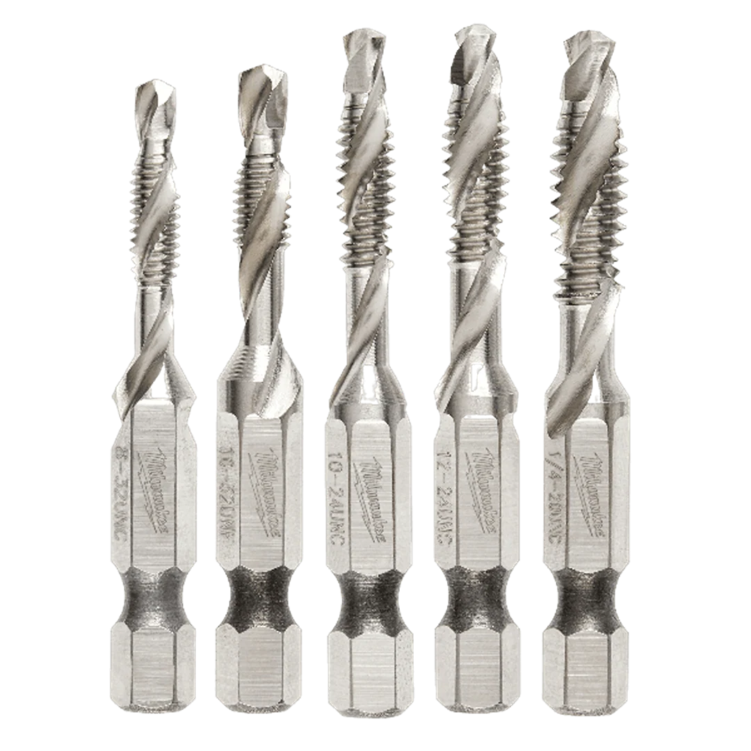 Soft Milwaukee SHOCKWAVE™ 5-Pc Impact Drill and Tap Bit Set Trusted