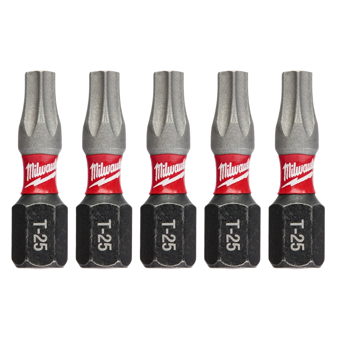 Environmentally Friendly Milwaukee SHOCKWAVE™ 1 INSERT BIT TORX® T25 5PK Official