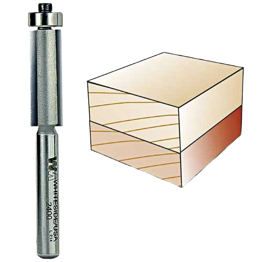 Smart Whiteside Flush Trim Bit 1 4 in. SH x 3 8 in. CD x 1 in. CL Fashionable