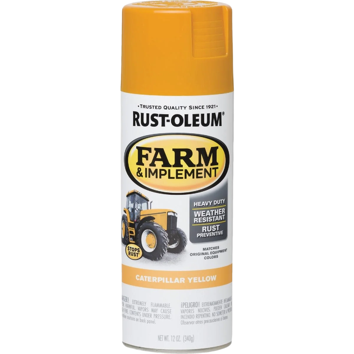 Reliable Rust-Oleum Farm Implement Caterpillar Yellow Spray Paint 12 oz. Consistent