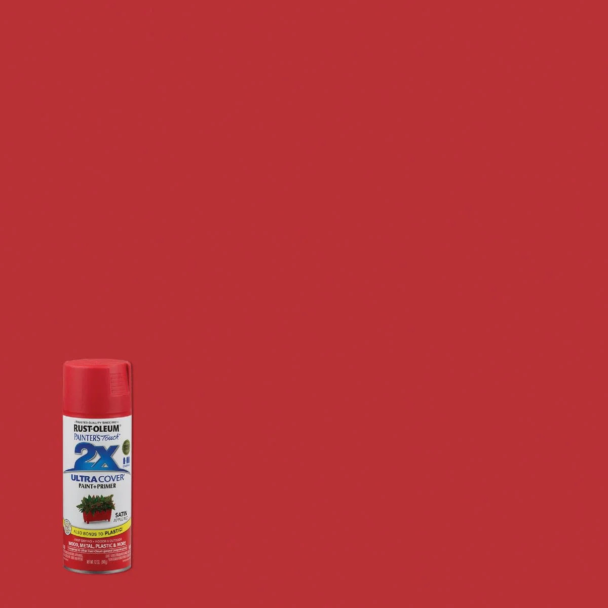 Outstanding Rust-Oleum Painters' Touch 2X Apple Red Satin Spray Paint Primer 12 oz. Sophisticated