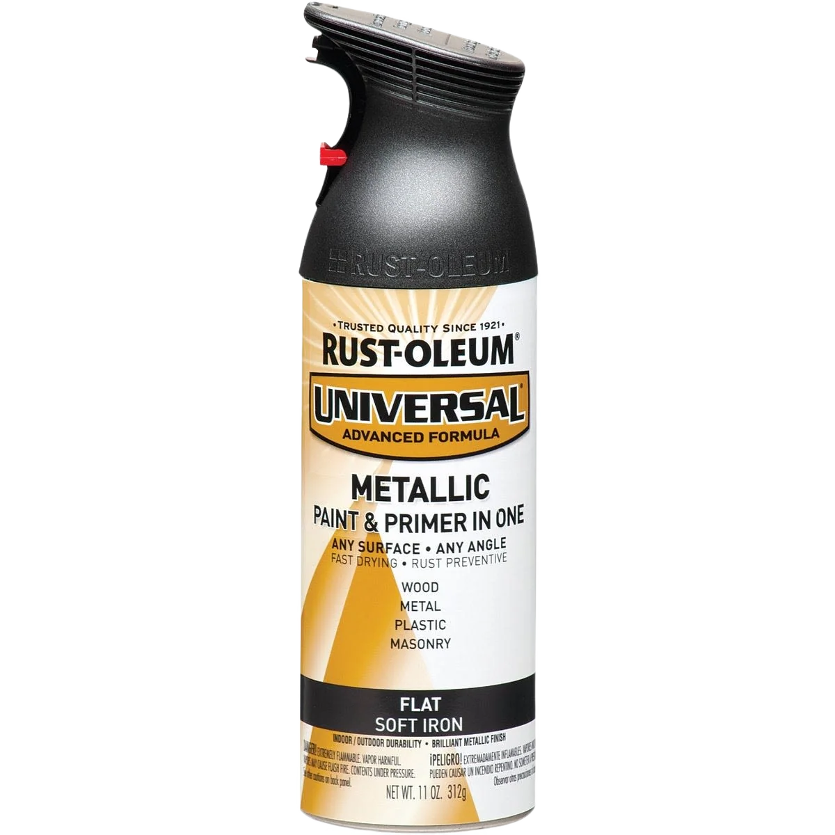 Elegant Rust-Oleum Universal Flat Soft Iron Metallic Primer Paint Spray 11 oz. Proven