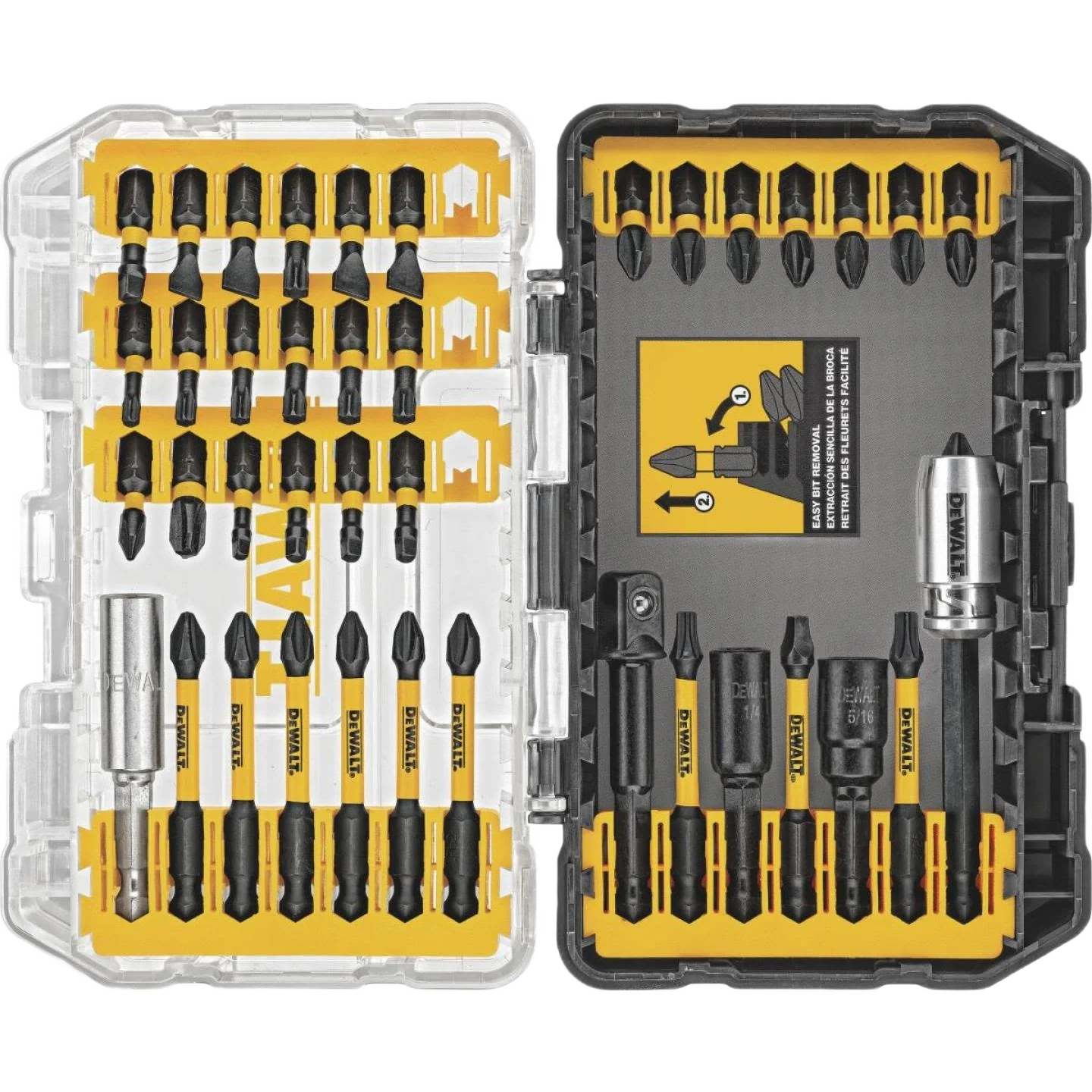 Consistent DEWALT 40-Pc FlexTorq® IMPACT READY® Screwdriving Bit Set with ToughCase® Eco-Friendly
