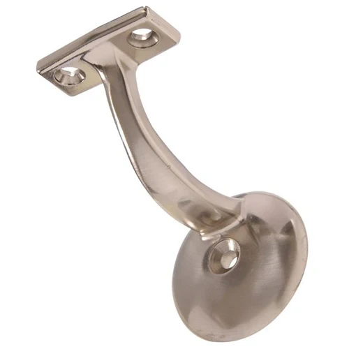 High-End Hardware Essentials Nickel Ornamental Handrail Bracket Carded High-Grade