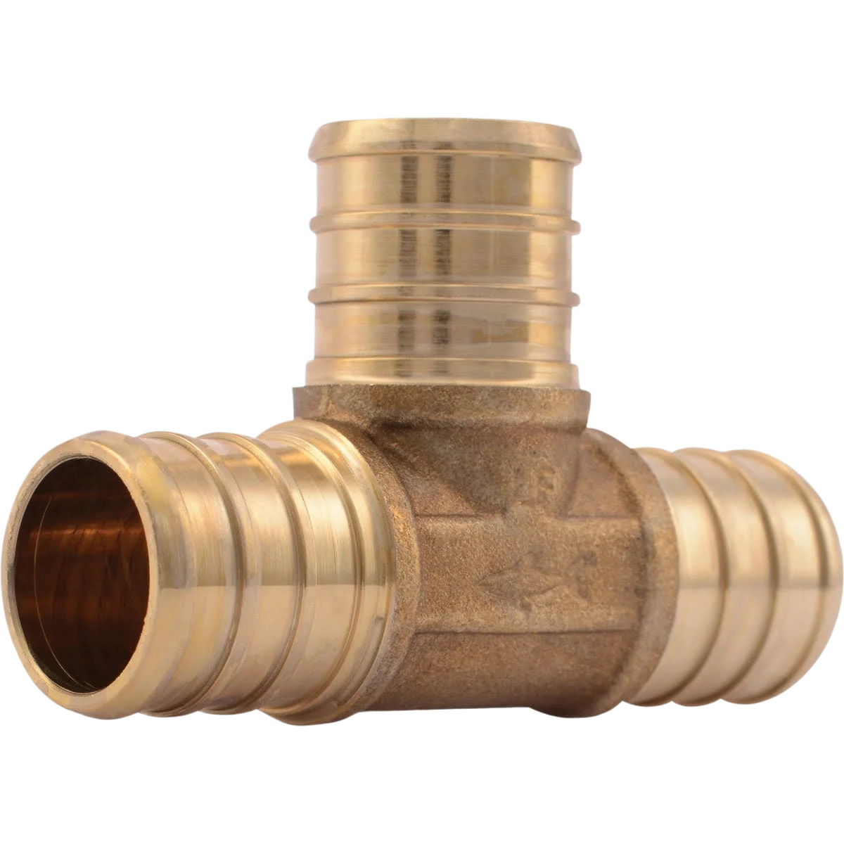 Smooth SharkBite 3 4 x 3 4 x 3 4 PEX Brass Barb Tee 10-Pack Minimalist