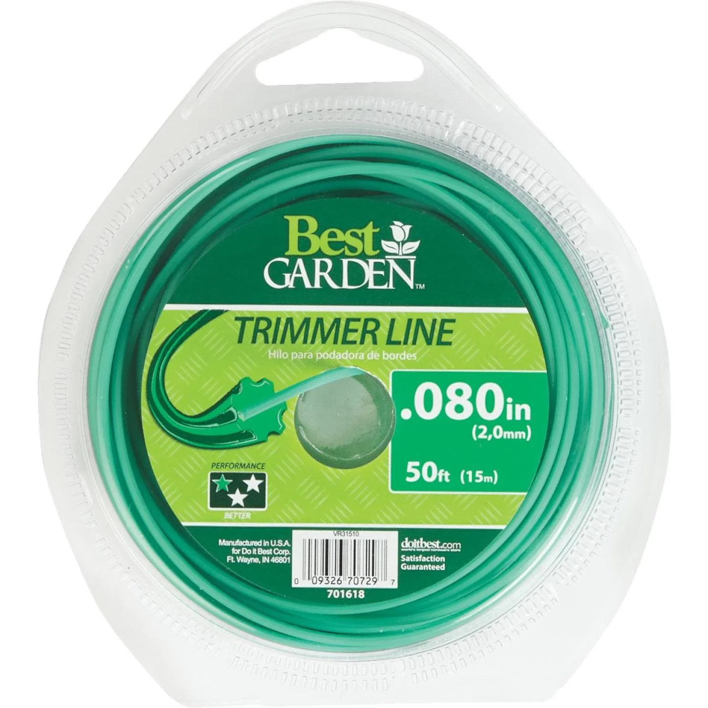 Effective Garden Round Trimmer Line 50 ft. Casual