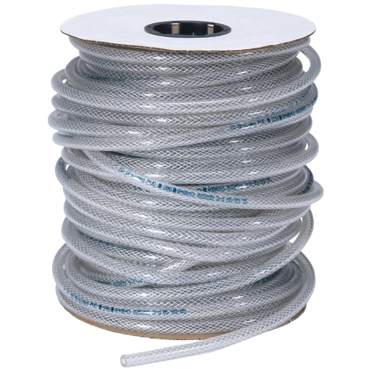 Flexible Abbott Rubber 1 2 x 1 4 x 250' Clear T12 Braided PVC Tubing Stylish