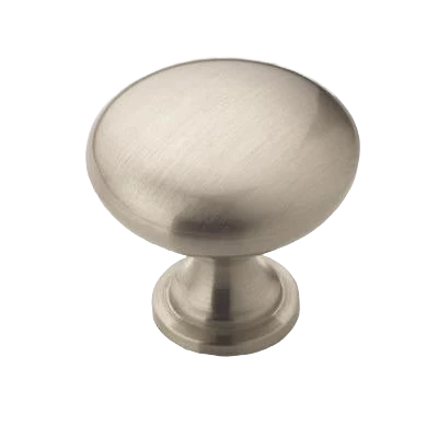 Fashionable Amerock Edona 1-1 4 Diameter Satin Nickel Cabinet Knob Natural
