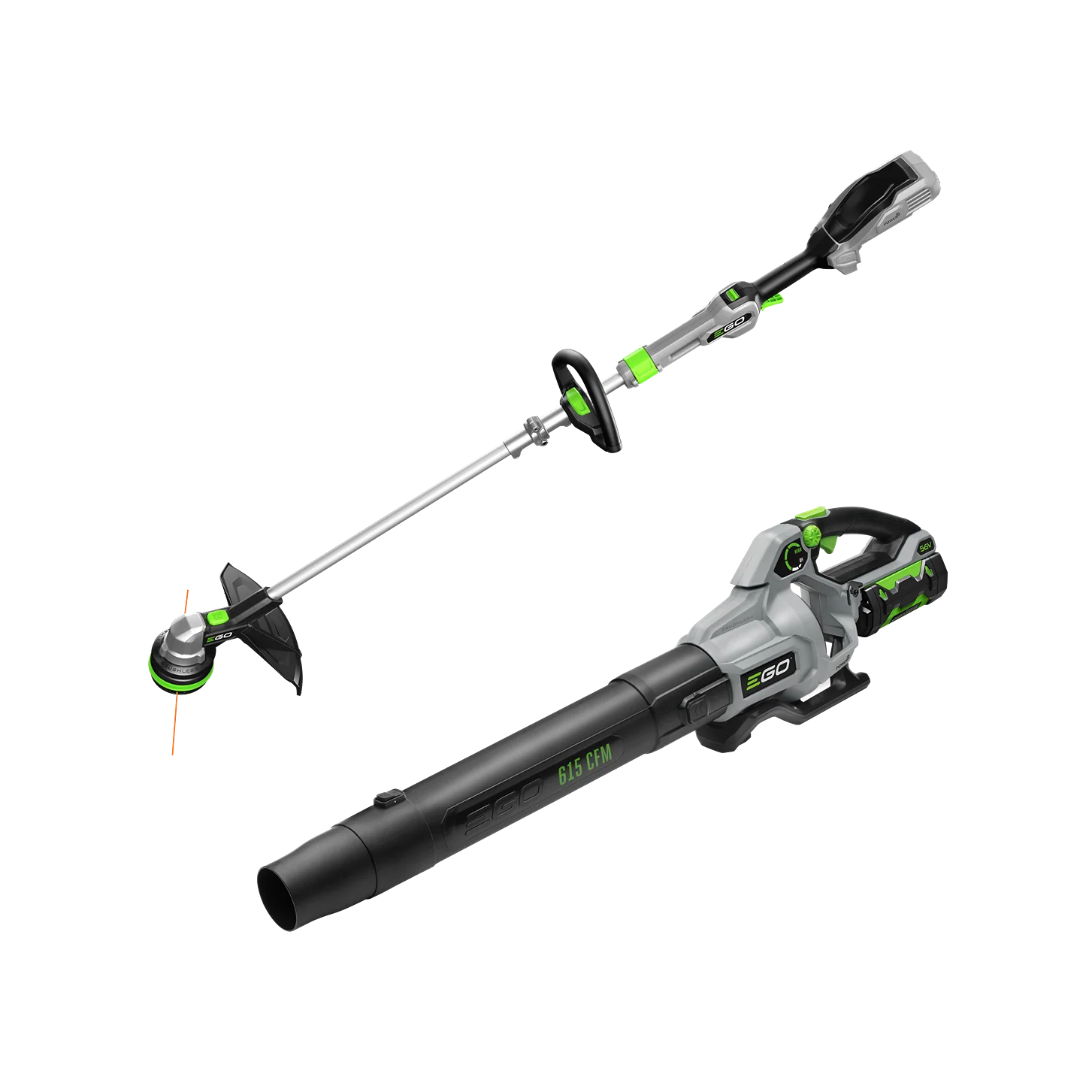 High-End EGO Power 15 Powerload™ String Trimmer 615 CFM Blower Combo Kit Organic