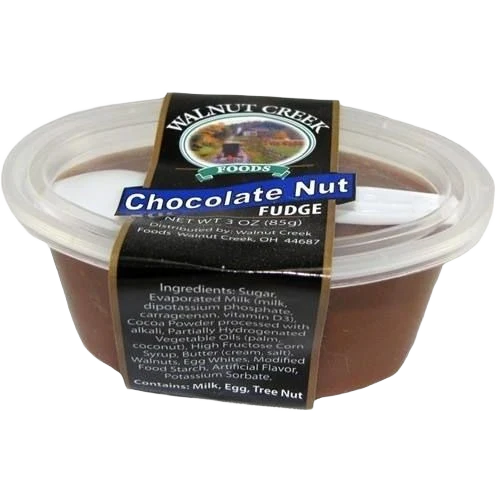 High-Quality Walnut Creek Chocolate Walnut Fudge Cup 3 oz. Prestigious