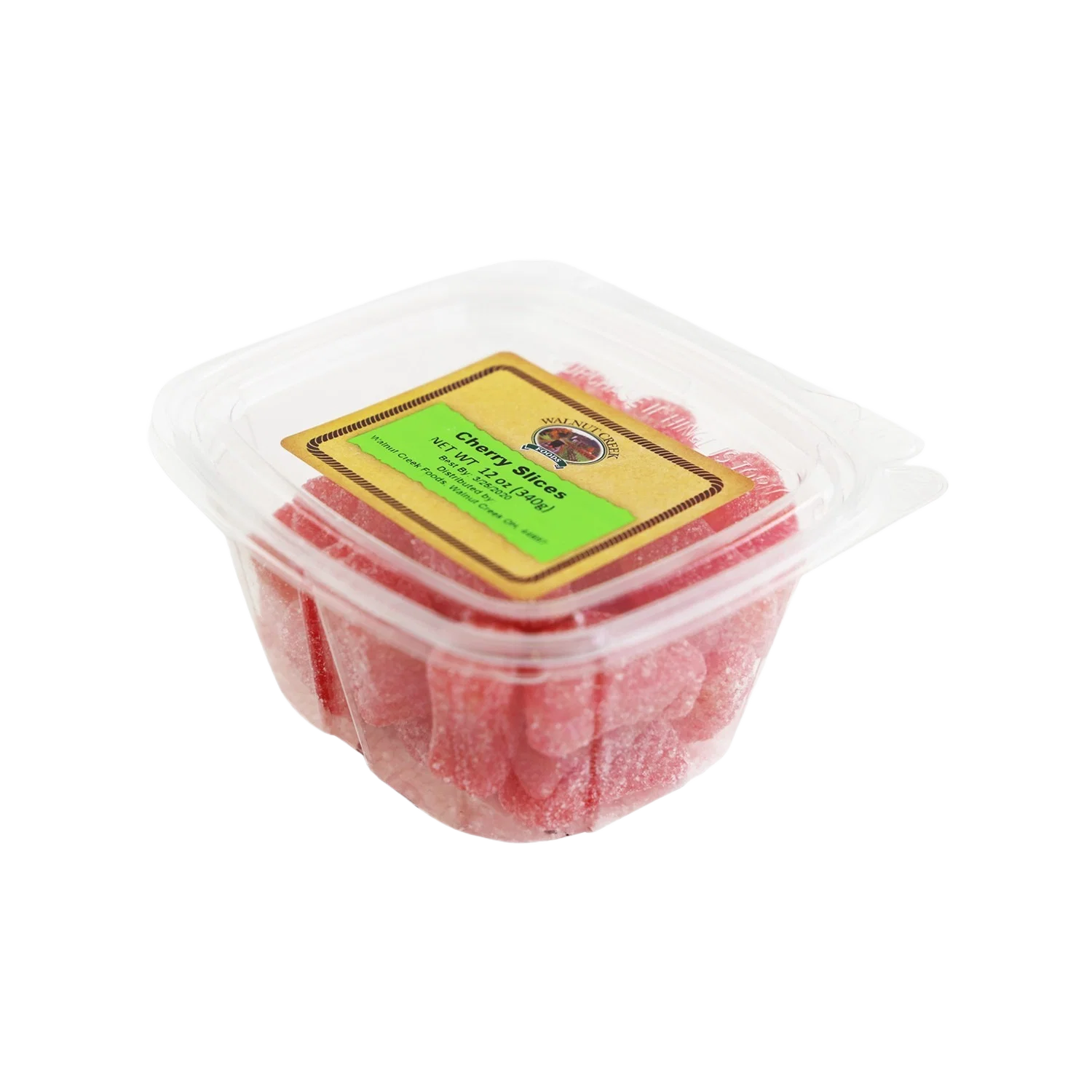 Original Walnut Creek Tub of Cherry Slices Candy 12 oz. Certified