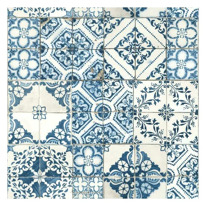 Crafted RoomMates Mediterranean Tile Peel Stick Wallpaper Sustainable