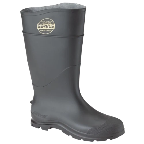 Clean Norcross Men's Black Safety Servus Rubber Boots Size 14 Traditional