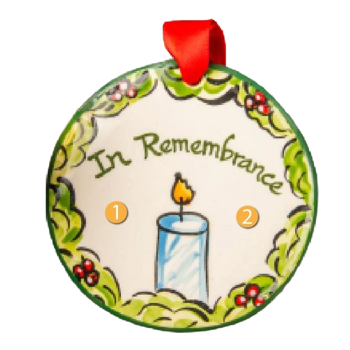Specialty Nola Watkins Collection Personalized In Remembrance Candle Ornament Refined