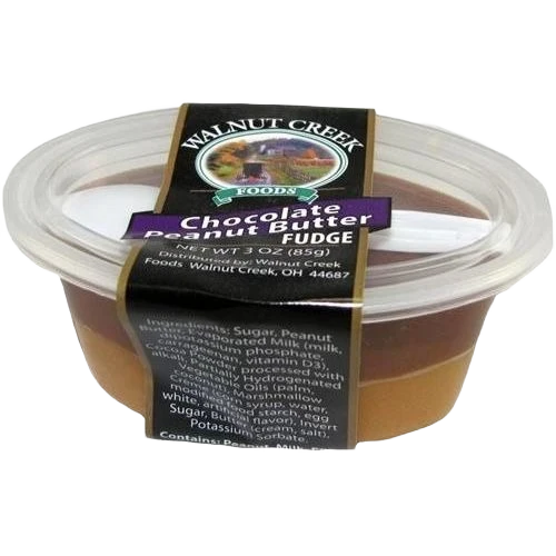 Superior Walnut Creek Chocolate Peanut Butter Fudge Cup 3 oz. Specialty