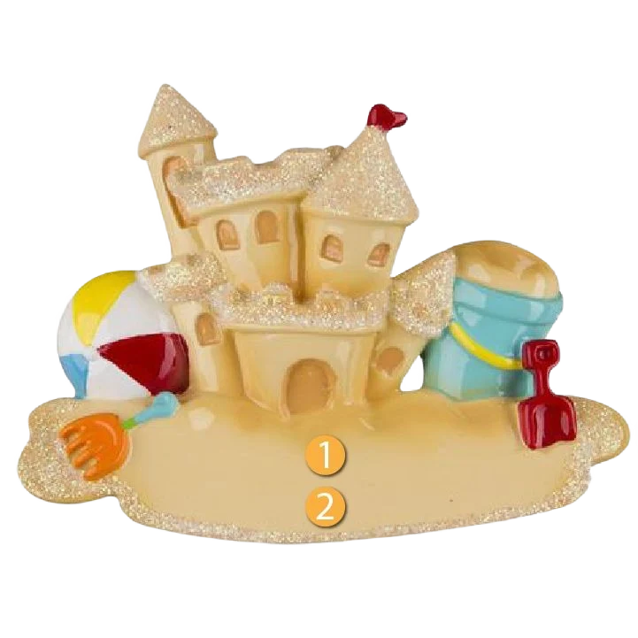 Responsible PolarX Personalized Sandcastle Ornament Flexible
