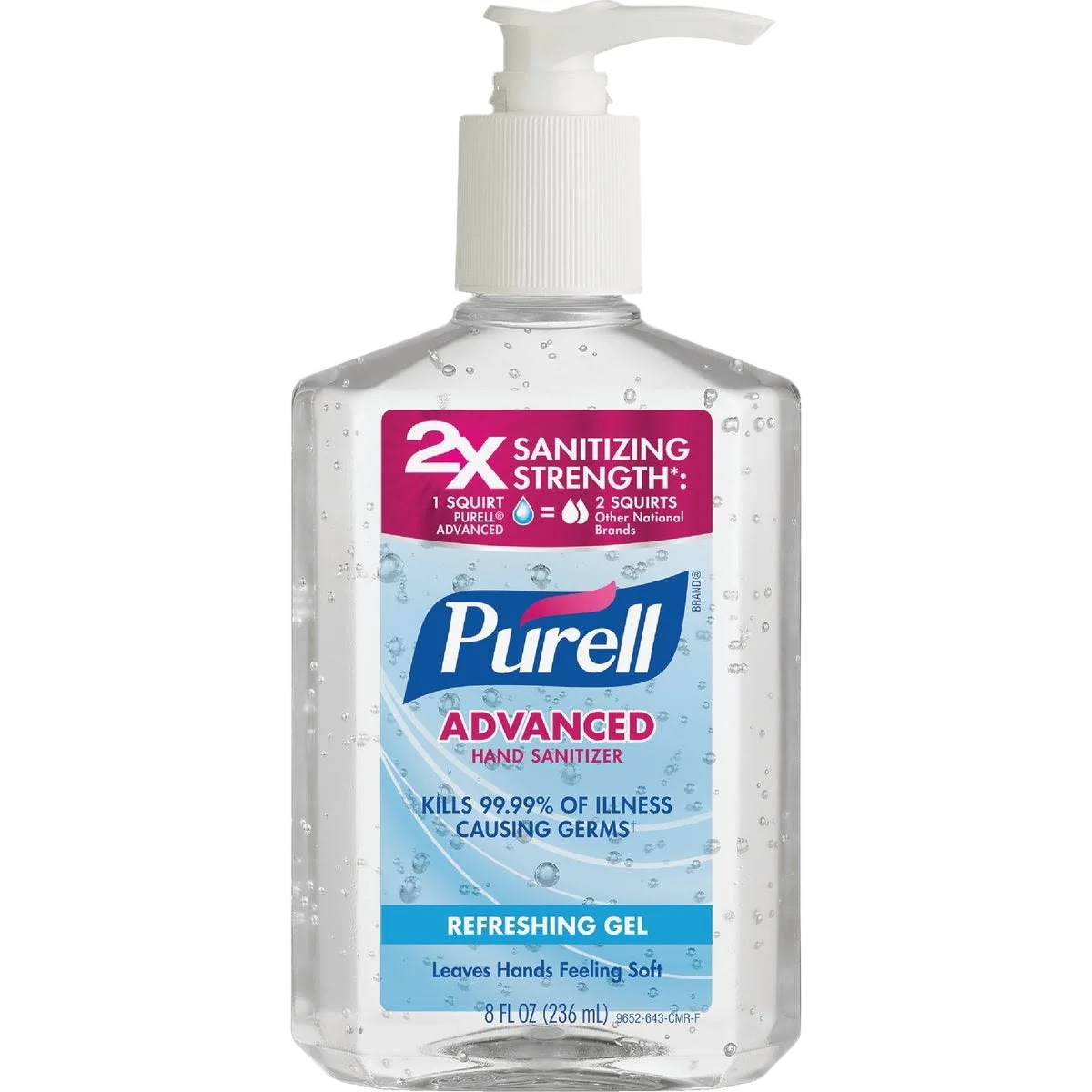 Premium Material Purell Gel Pump Bottle Hand Sanitizer 8 oz. Eco-Friendly