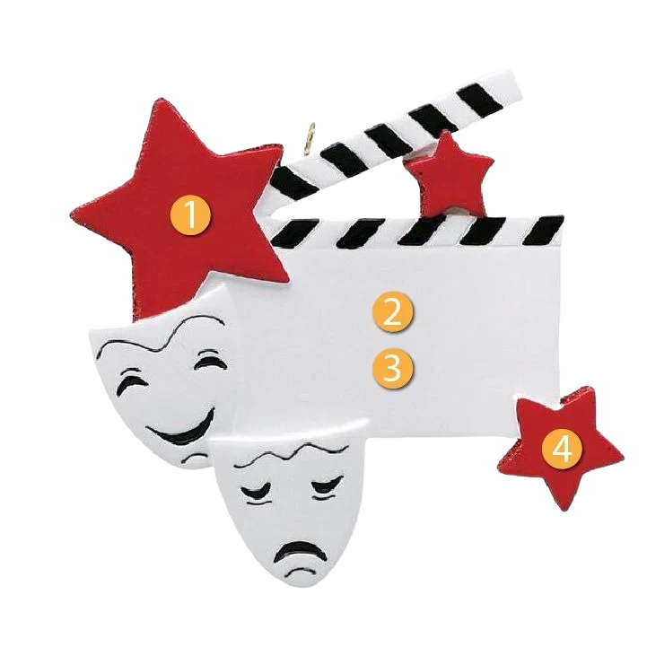 Specialty Rudolph Me Personalized Drama Star Ornament Safe