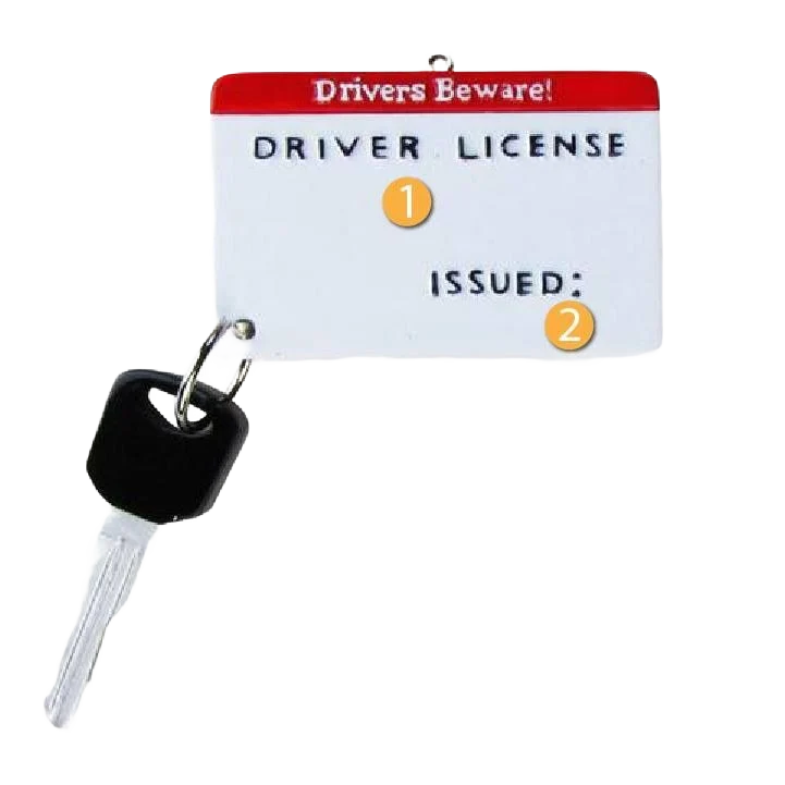 Official PolarX Personalized Drivers License Ornament Superior