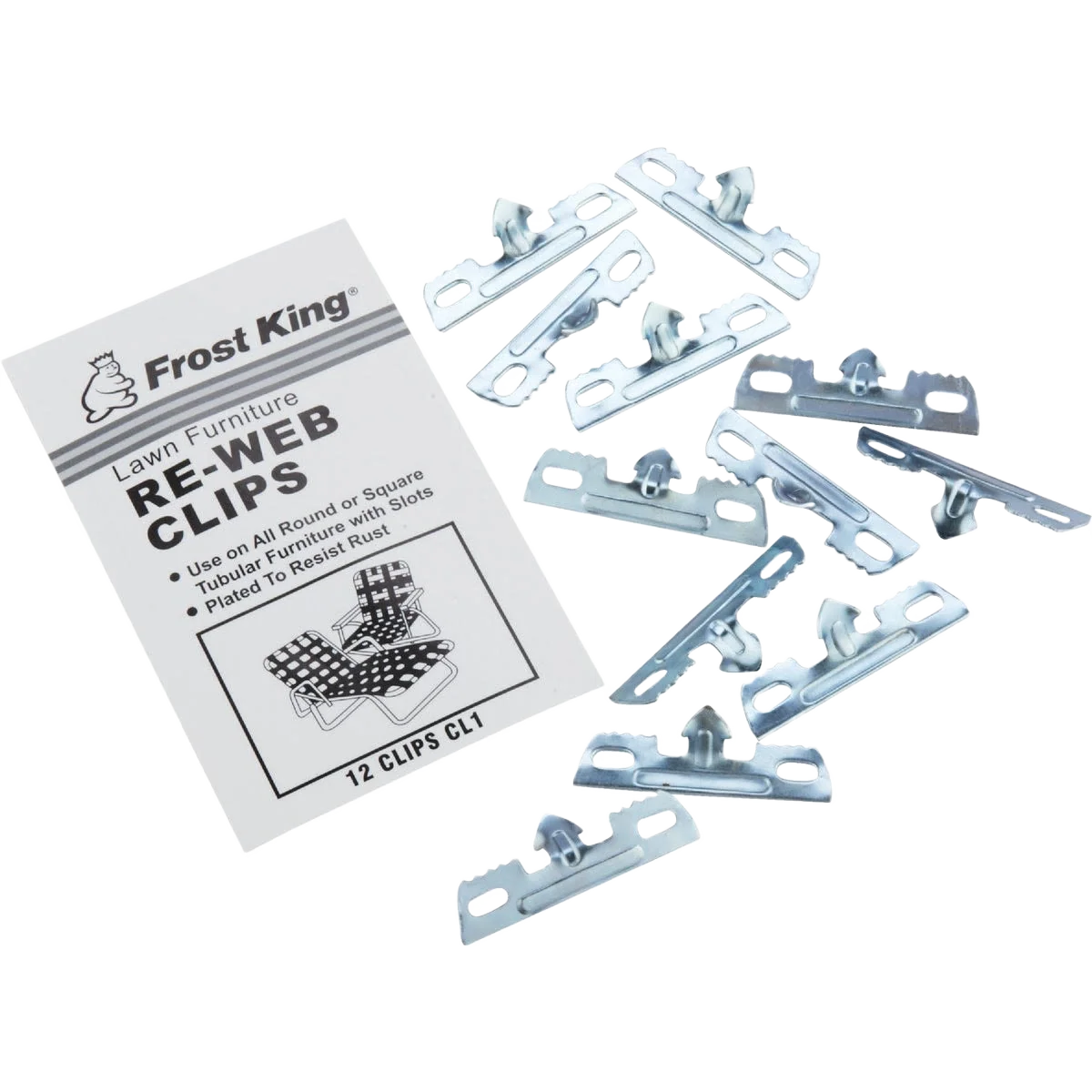 Outstanding Frost King 12-Pack Outdoor Chair Webbing Clips Authentic