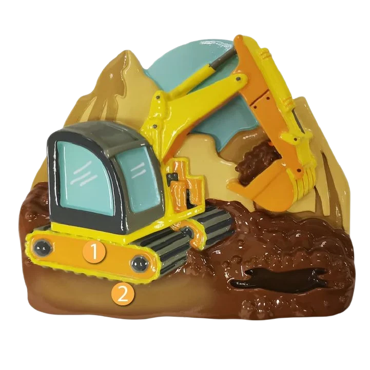 Breathable PolarX Personalized Excavator Ornament Refined