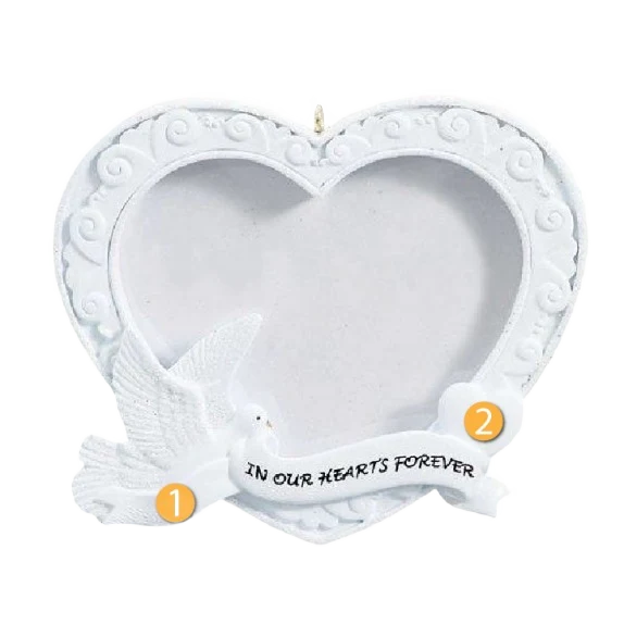 Convenient Rudolph Me Personalized In Our Hearts Photoframe Ornament Fashionable