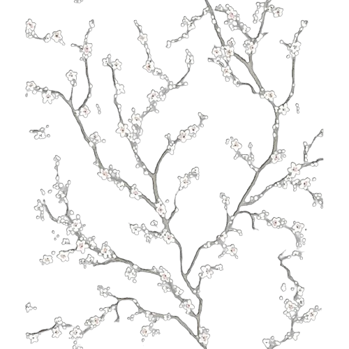 Secure RoomMates Blue Cherry Blossom Peel and Stick Wallpaper Genuine