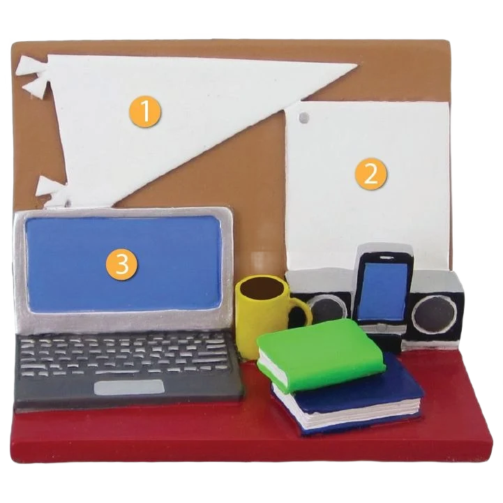 Elite Ornament Central Personalized Student Desk with Smartphone Ornament High-Performance