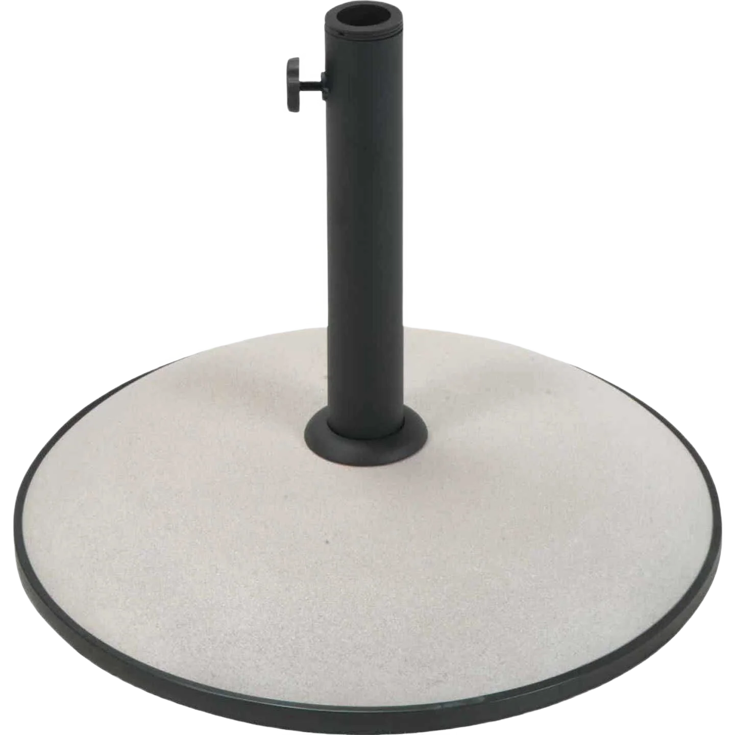 Traditional Outdoor Expressions Round Tan Concrete Umbrella Base 12 x 17 in. Reusable