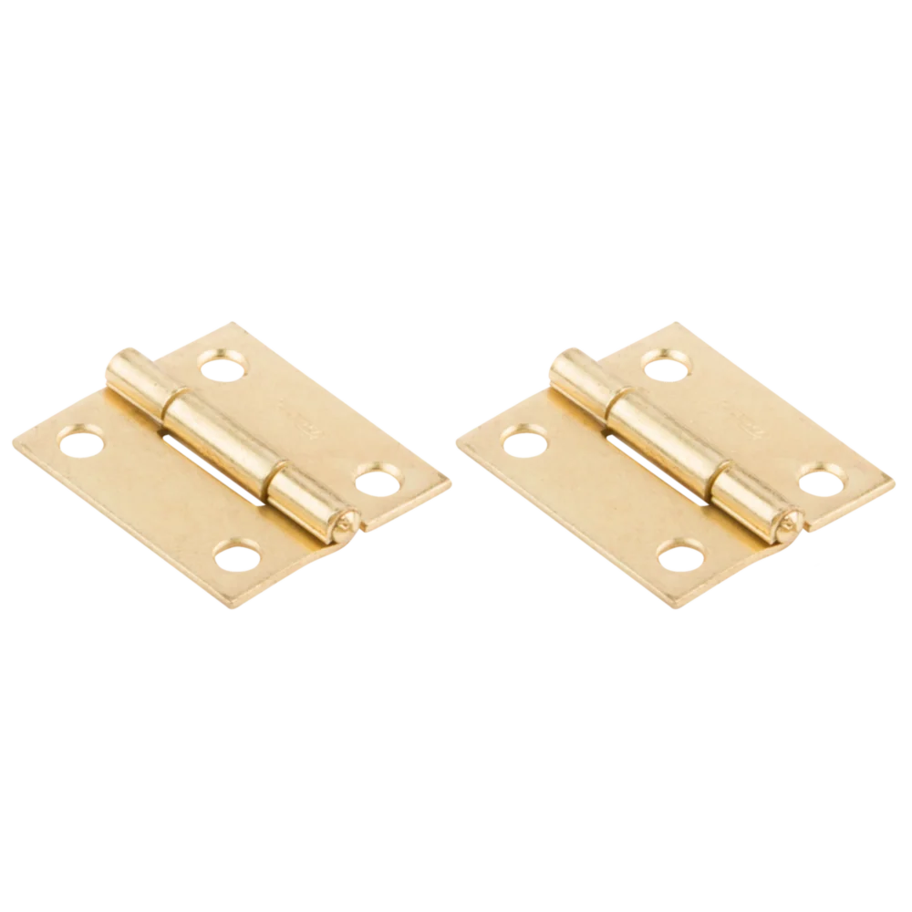Classic National Hardware 1-1 2 Brass Tight-Pin Narrow Hinge 2 Count User-Friendly