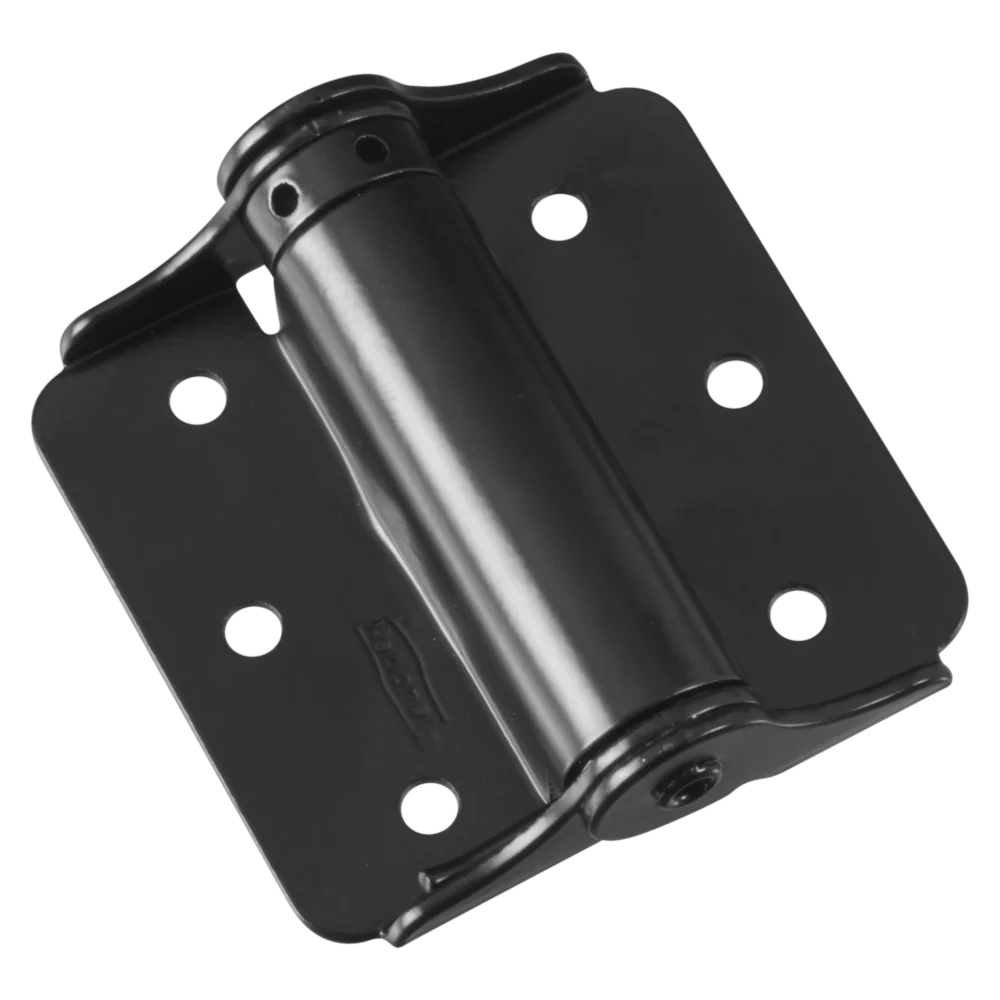 Organic National Hardware 3 Black Full-Surface Spring Door Hinge 2-Pack Artisan