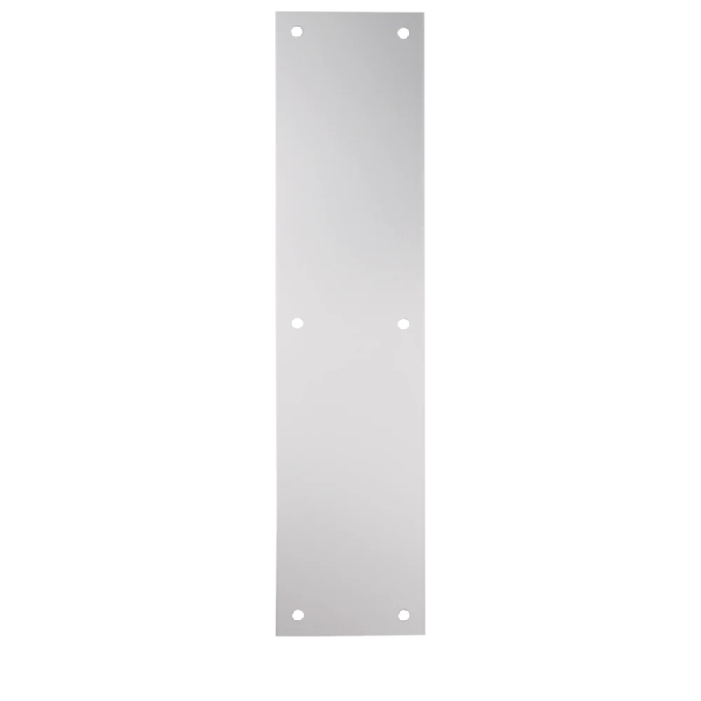 Optimized National Hardware Satin Aluminum Push Plate Authentic