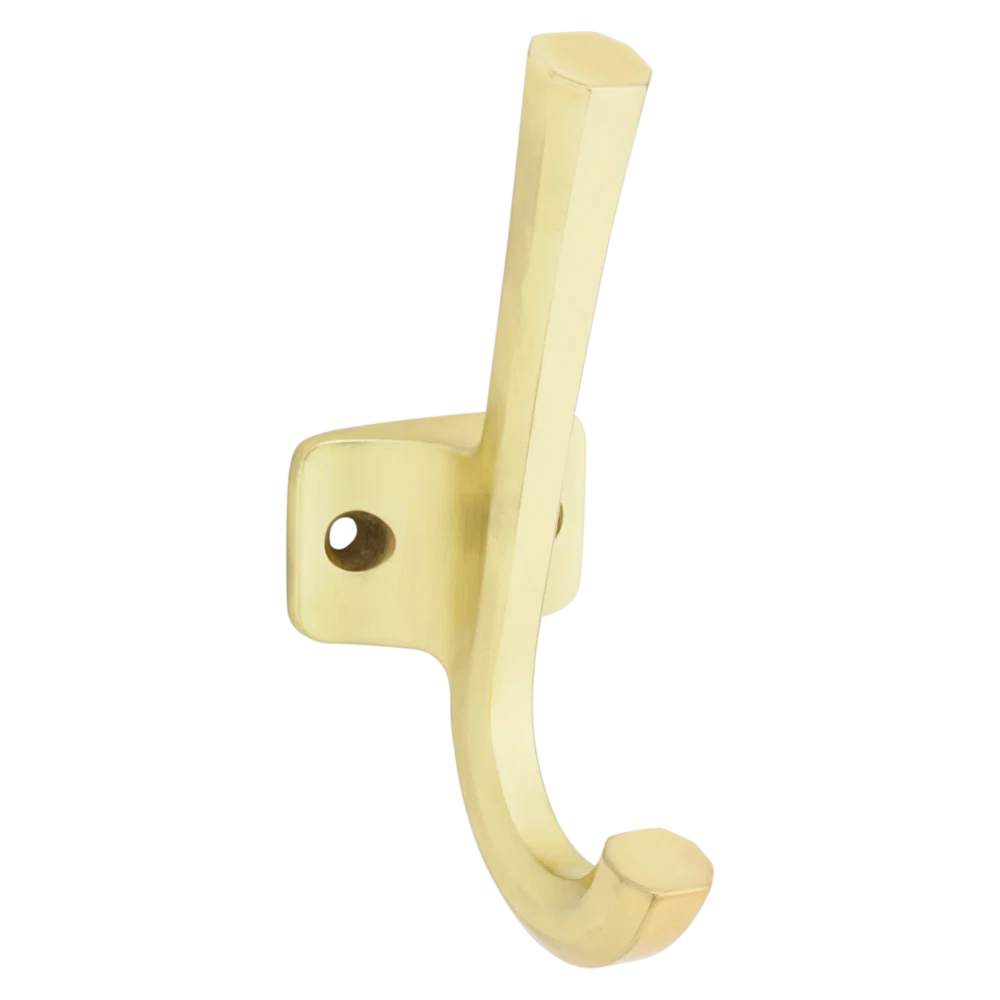 Breathable National Hardware Powell 4-5 16 Brushed Gold Angled Hook Superior