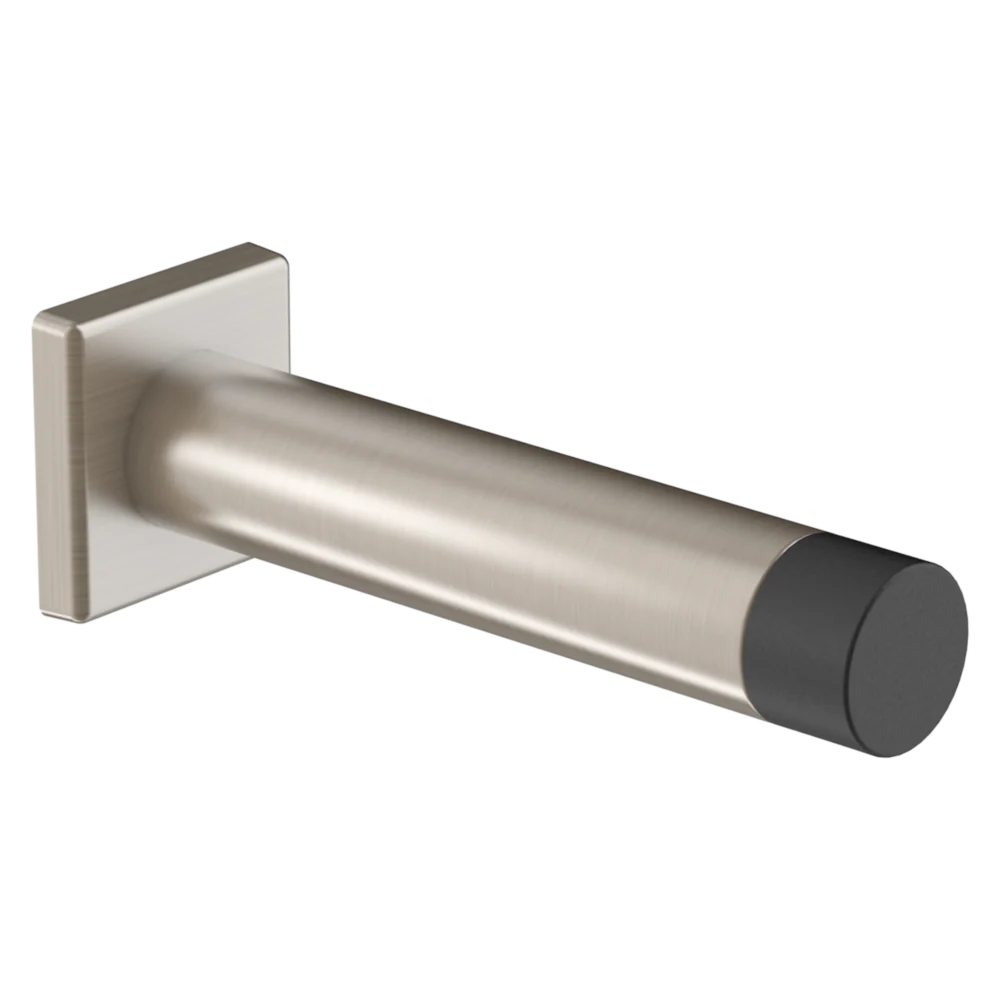 Authentic National Hardware 3 Satin Nickel Reed Door Stop Excellent
