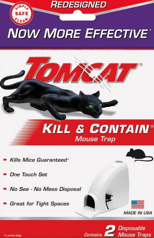Durable Tomcat Kill Contain Mouse Traps 2 Pack Verified