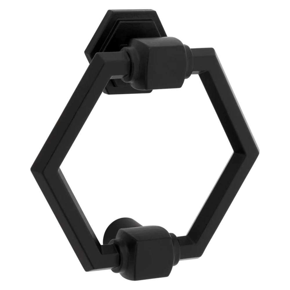 Traditional National Hardware Powell 4 Matte Black Door Knocker Artisan