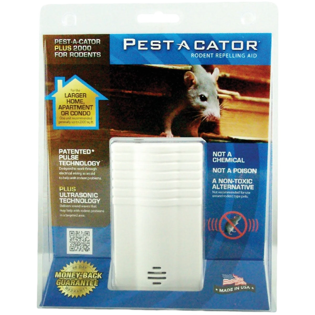 Reliable Pest A Cator Ultrasonic Electromagnetic Pest Repellent Clean