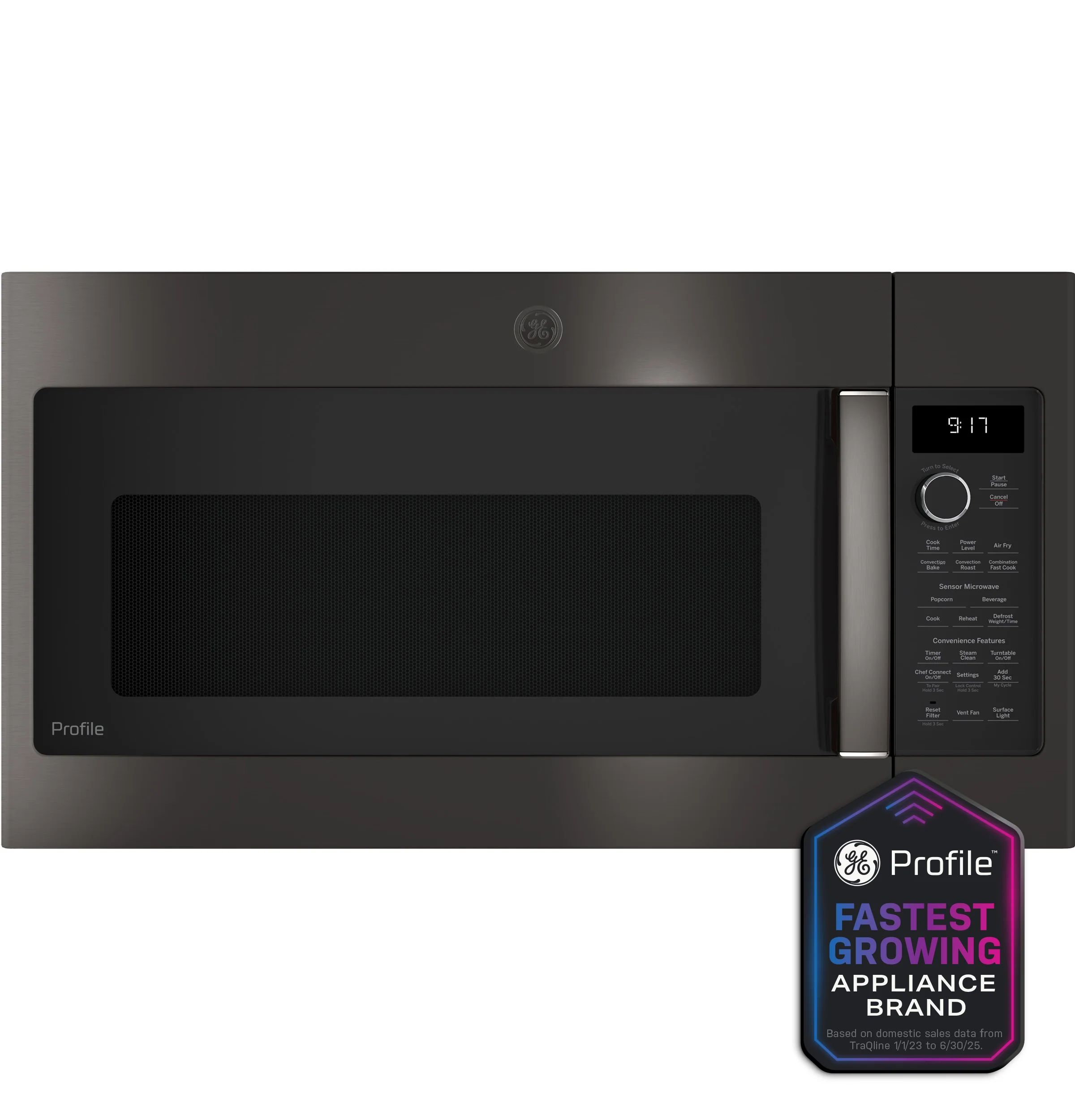 Green GE Profile™ 1.7 Cu. Ft. Convection Over-the-Range Microwave Oven Trusted