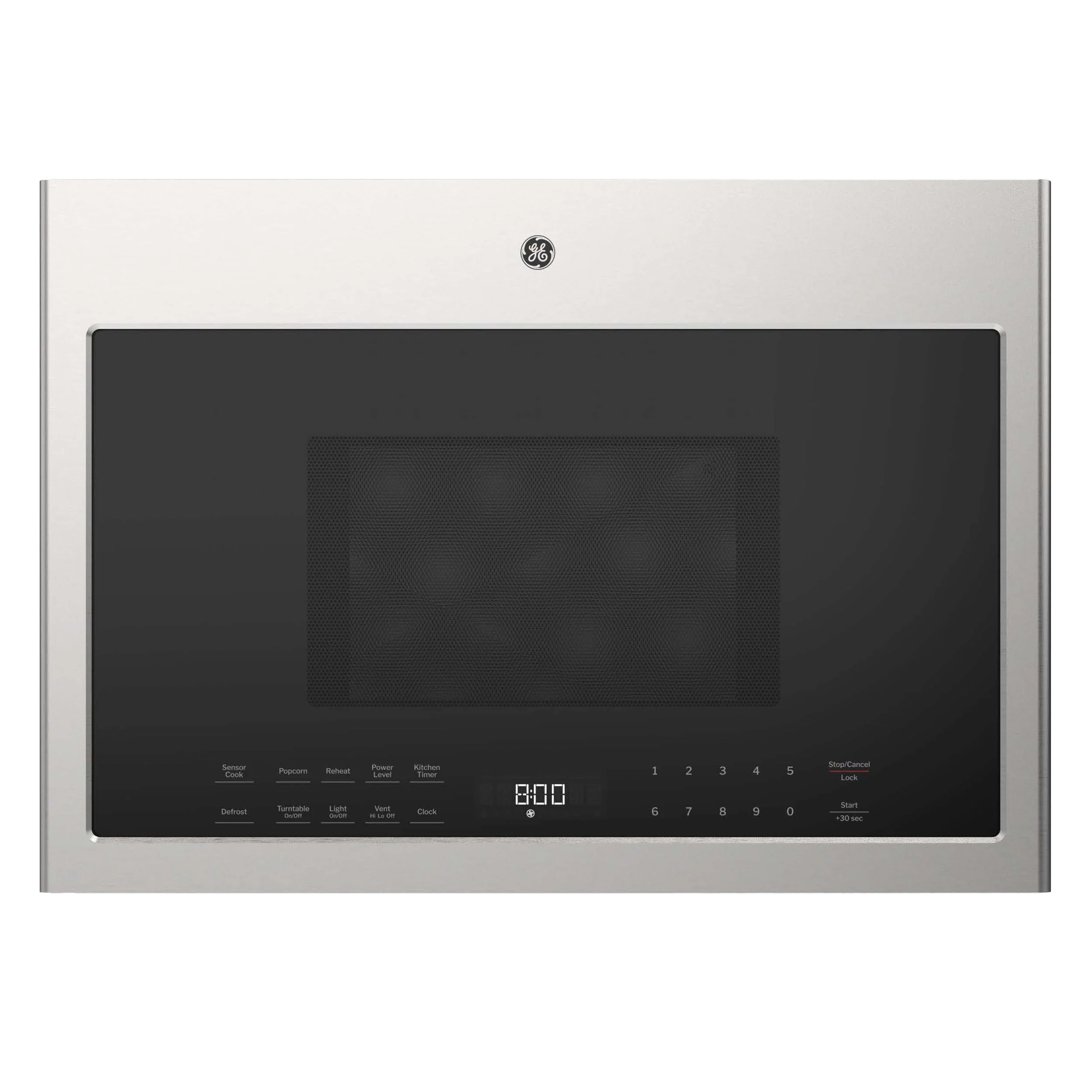 Solid GE 24 1.4 Cu. Ft. Over-The-Range Microwave Oven Clean