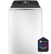 Elegant GE Profile™ ENERGY STAR® 5.3 cu. ft. Capacity Washer with Smarter Wash Technology and FlexDispense™ Soft